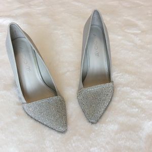 Aldo silver dress heels! 💎